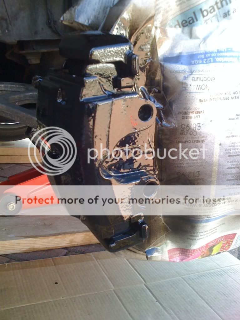 Painted my calipers with hammerite smooth *pics* The M3cutters