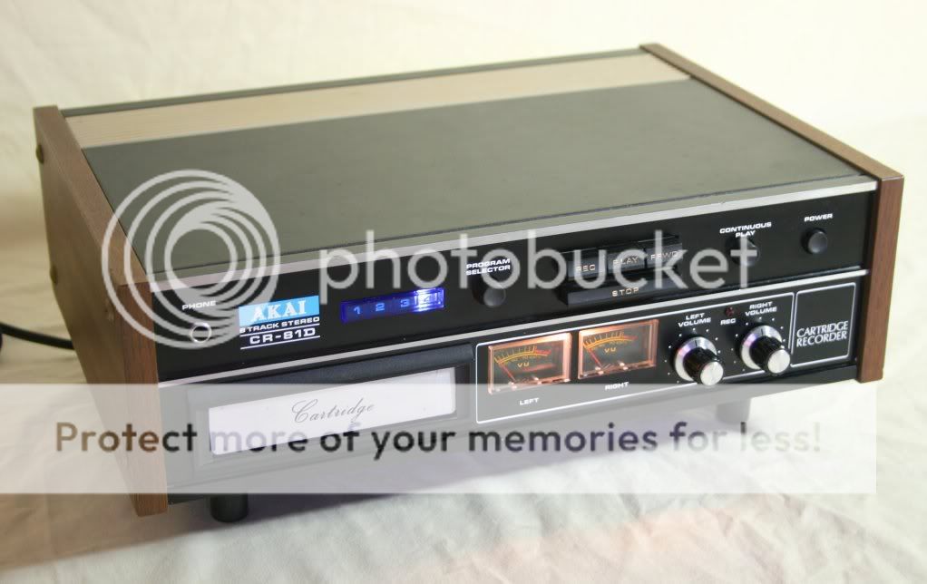 Vtg EXCELLENT 1970's AKAI CR81D *STEREO 8 track tape deck RECORDER